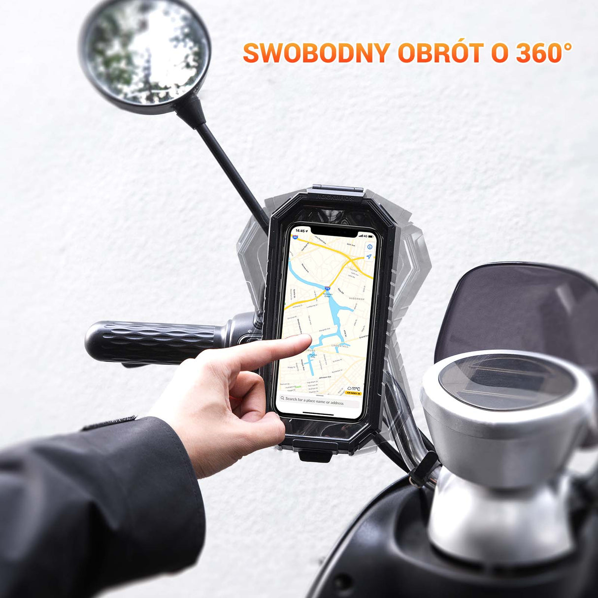 ROCKBROS Uchwyt na Telefon do Ekranów 6,7 Cala Uchwyty na telefon