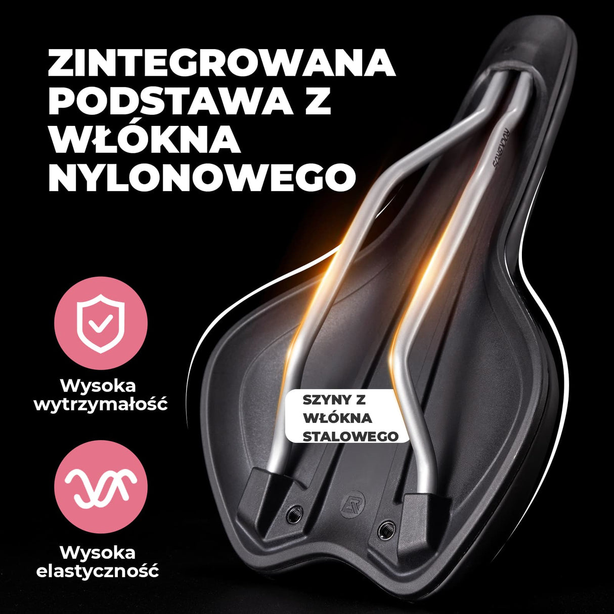 ROCKBROS Wygodne Siodełko Rowerowe Dla Mężczyzn i Kobiet-RK145-RK155 Siodełka rowerowe