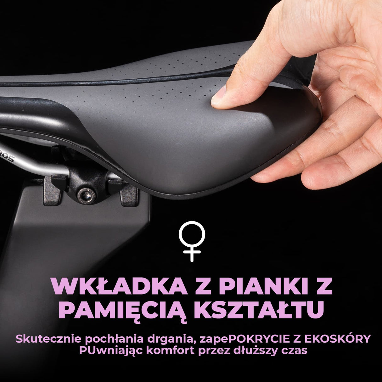 ROCKBROS Wygodne Siodełko Rowerowe Dla Mężczyzn i Kobiet-RK145-RK155 Siodełka rowerowe