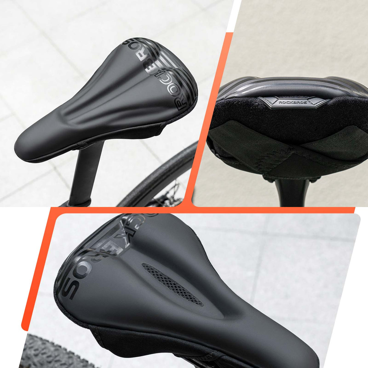 ROCKBROS ROCKBROS Żelowy Pokrowiec na Siodełko Rowerowe Ochraniacz na Siodełko 28,5x17cm Siodełka rowerowe