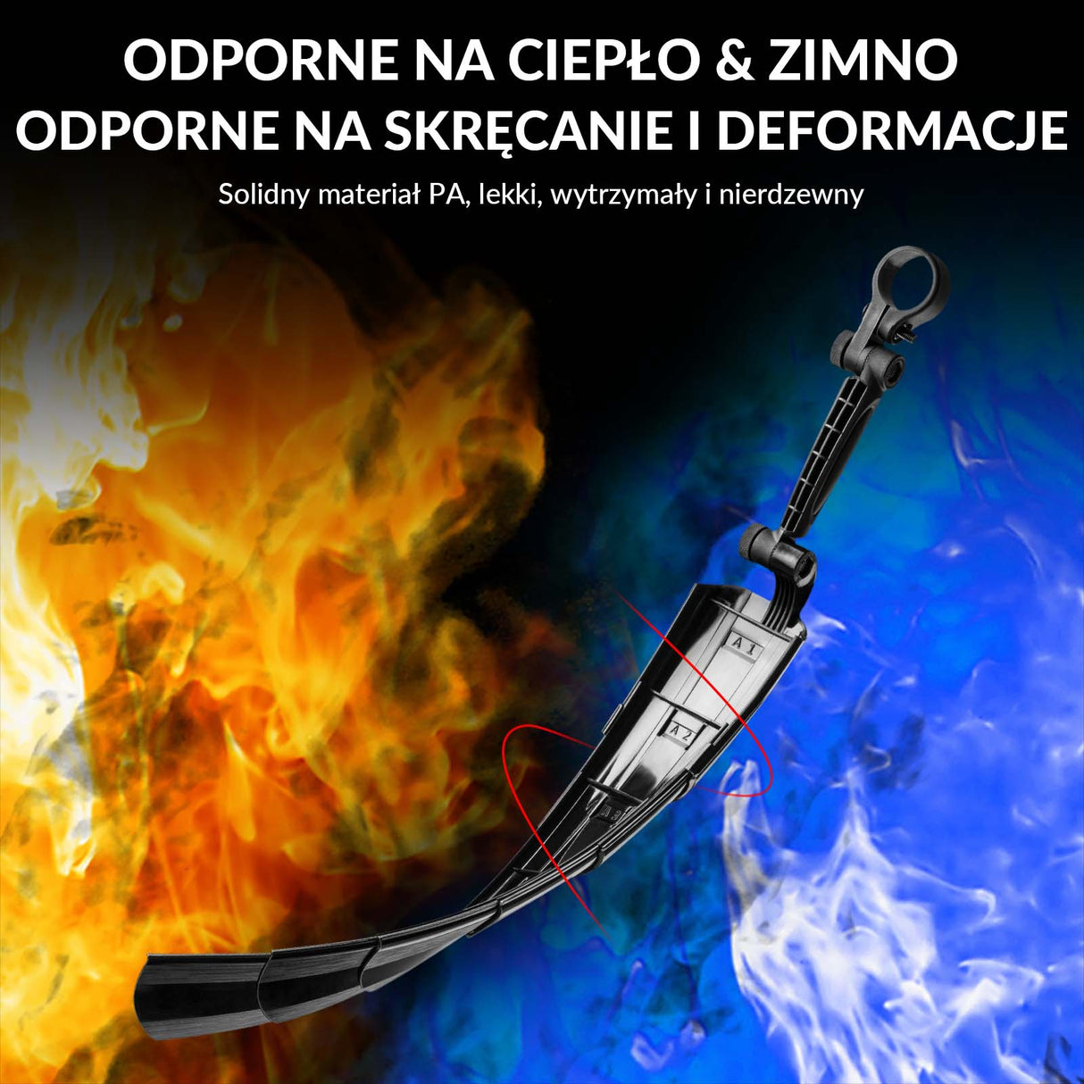 ROCKBROS ROCKBROS Zestaw Błotników Rowerowych Błotnik Przód + Tył Uniwersalny Czarny do MTB Błotniki