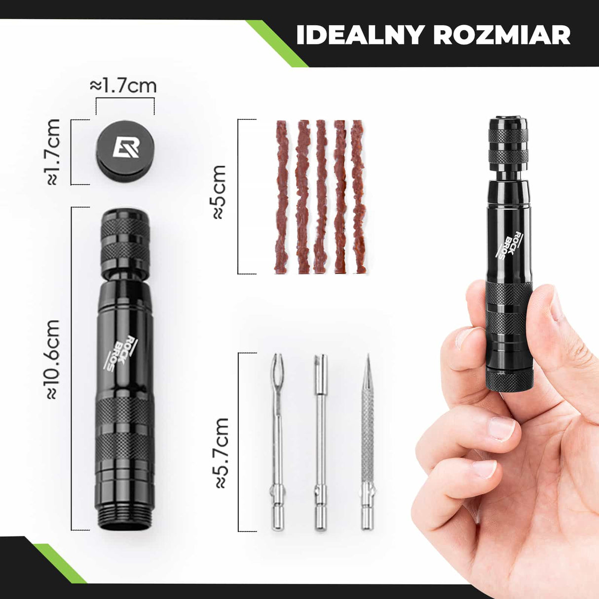 ROCKBROS Narzędzie Do Naprawy Opon Rowerowych 3 W 1 -BG-9901 Narzędzia do naprawy roweru