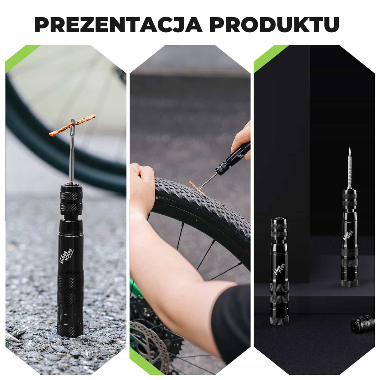 ROCKBROS Narzędzie Do Naprawy Opon Rowerowych 3 W 1 -BG-9901 Narzędzia do naprawy roweru