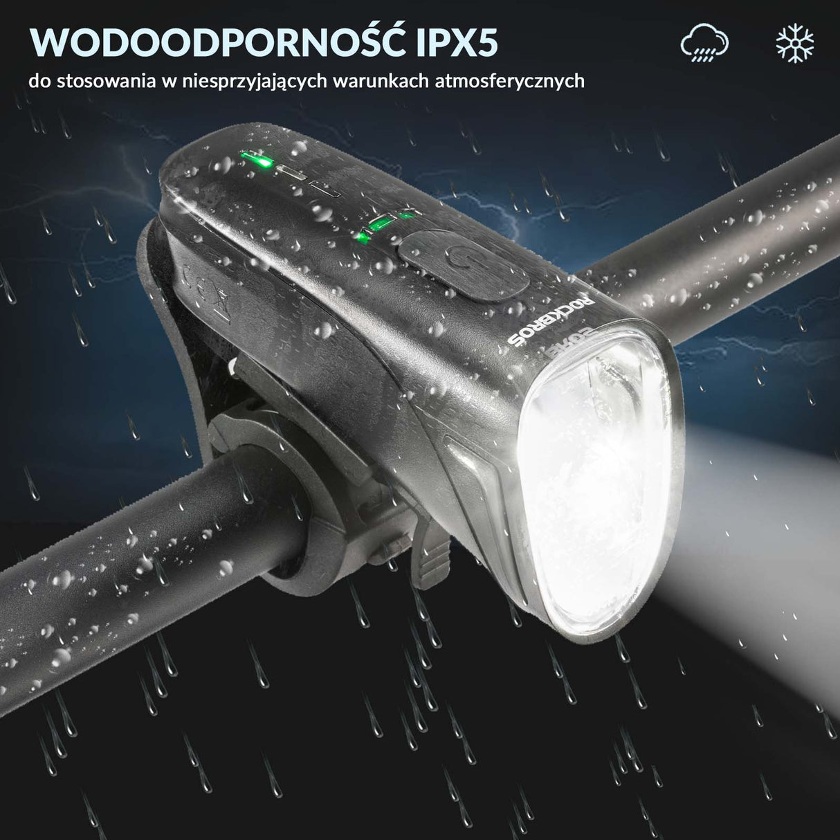 ROCKBROS Przednie Światło Rowerowe Światła rowerowe