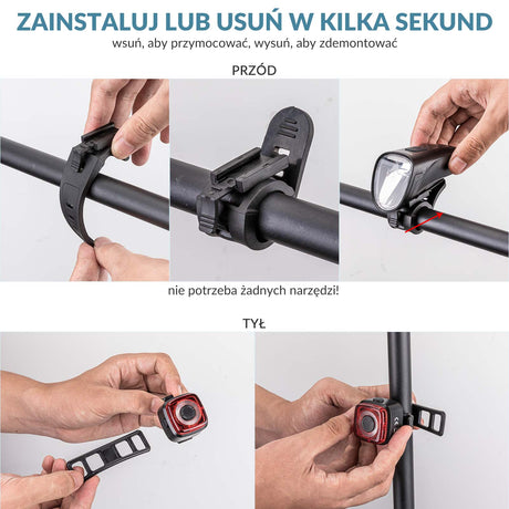 ROCKBROS Przednie Światło Rowerowe Światła rowerowe