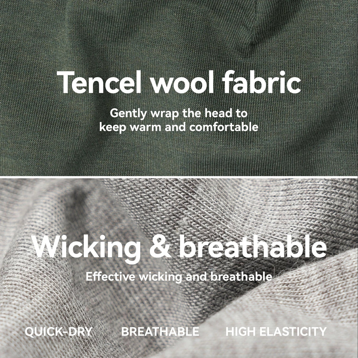 ROCKBROS Zestaw Zimowy Z Wełny Merino – Komin Termiczny i Czapka Kominiarki