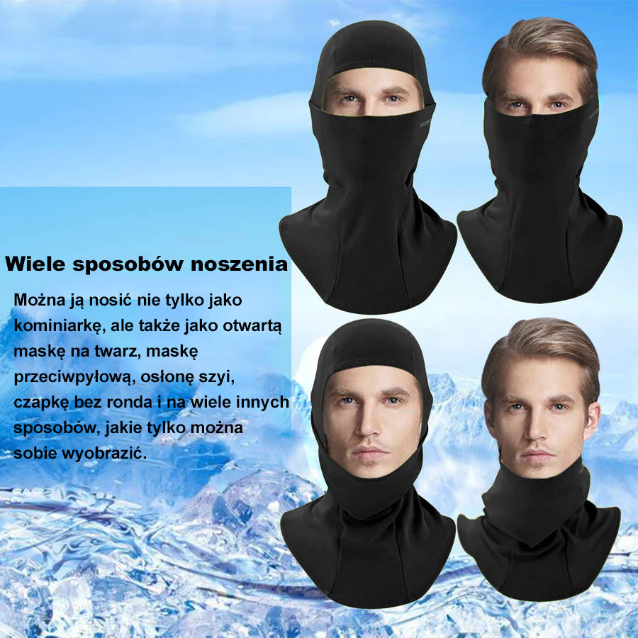 ROCKBROS Zestaw 2 szt. Kominiarka Jesienno-Zimowa Wiatroszczelna Przeciwpyłowa Oddychająca Jeden Rozmiar-LF7345 Kominiarki