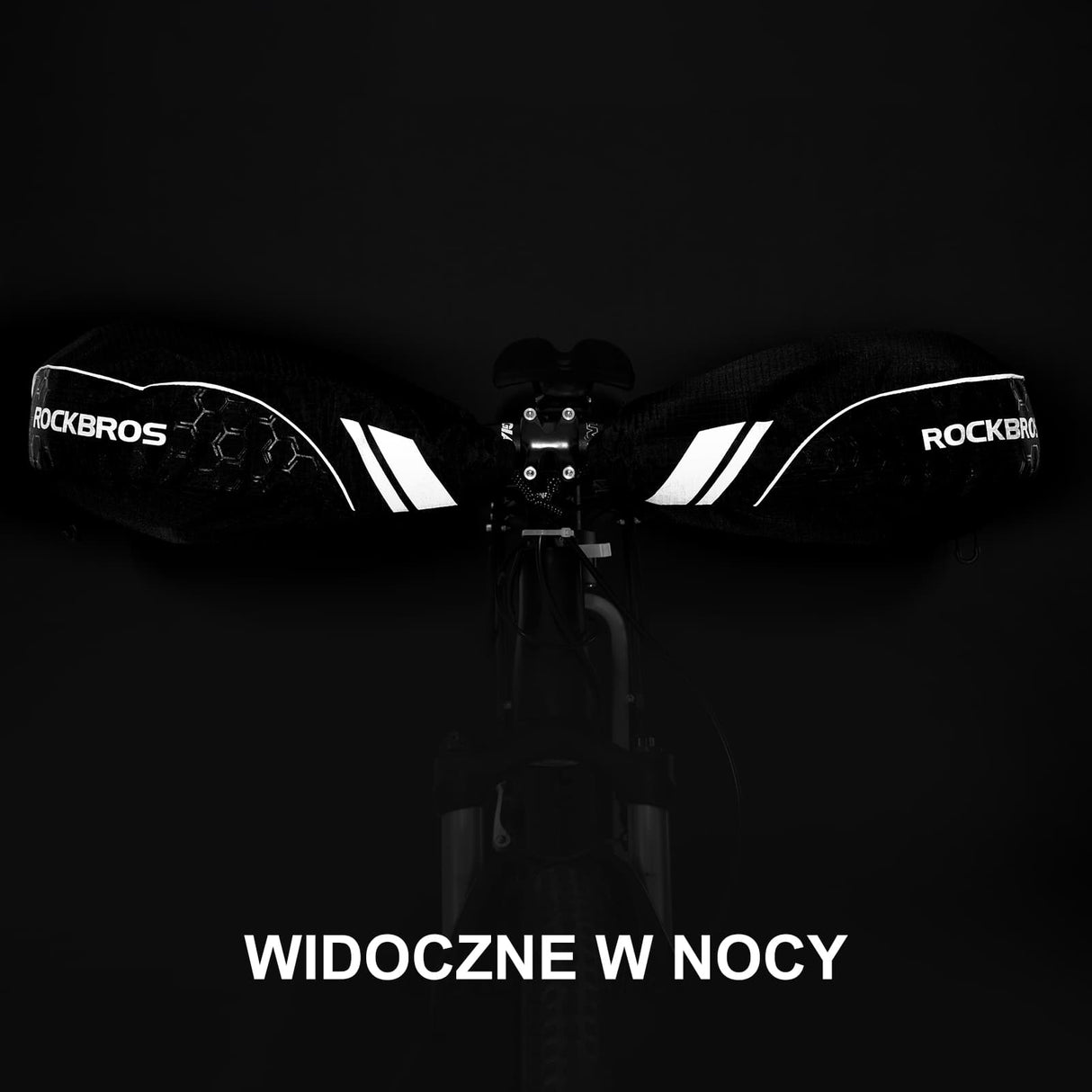 ROCKBROS Rękawice Zimowe na Kierownicę Rowerową Duża Wersja Rękawice na kierownice