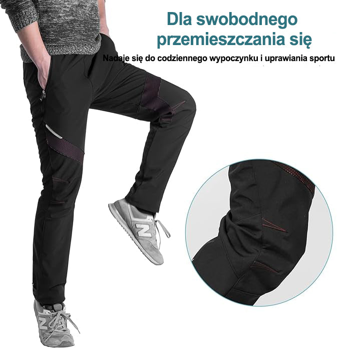 ROCKBROS Spodnie Rowerowe Zimowe Męskie Wiatroszczelny i Wodoodporny-YPK007-1 Spodnie