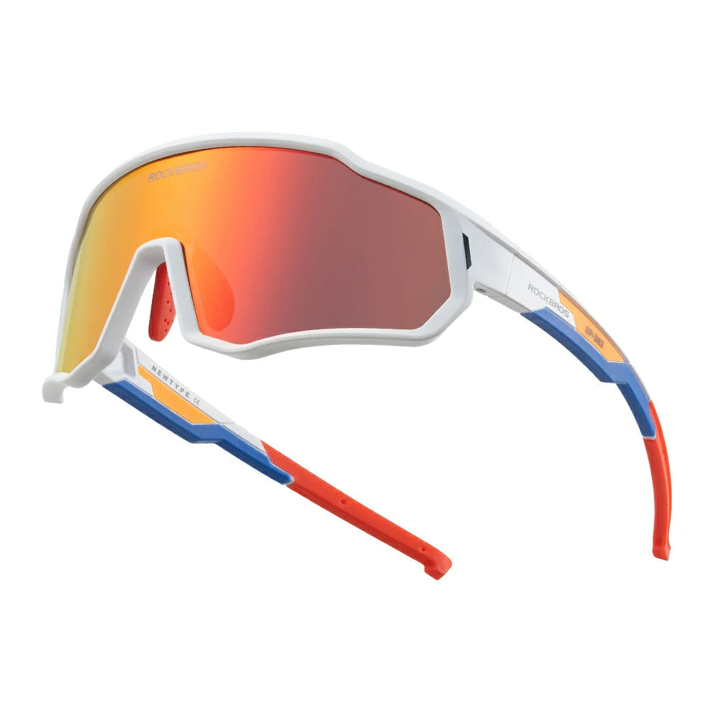 ROCKBROS Dziecięce Okulary Sportowe Inteligentna Ochrona Wzroku i Komfort-SP383 Okulary i gogleBiałe Okulary polaryzacyjne