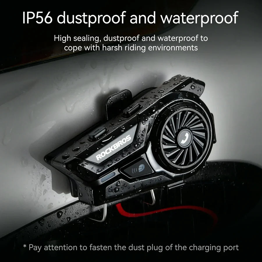 ROCKBROS Interkom Motocyklowy R1 Bluetooth 6.0–R1 Akcesoria rowerowe