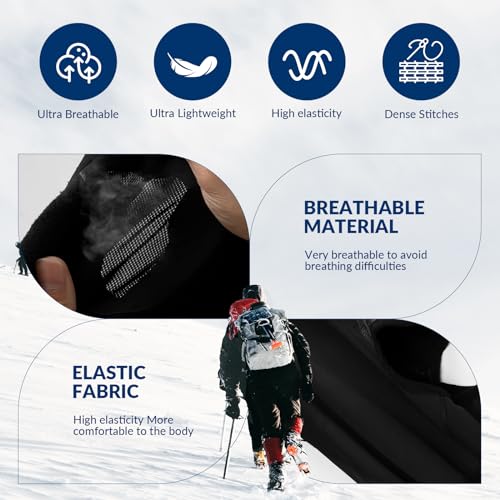 ROCKBROS ROCKBROS Kominiarka Zimowa, Ciepła, Oddychajłca, Miękka, Wiatroodporna, Unisex-YPP055 Kominiarki