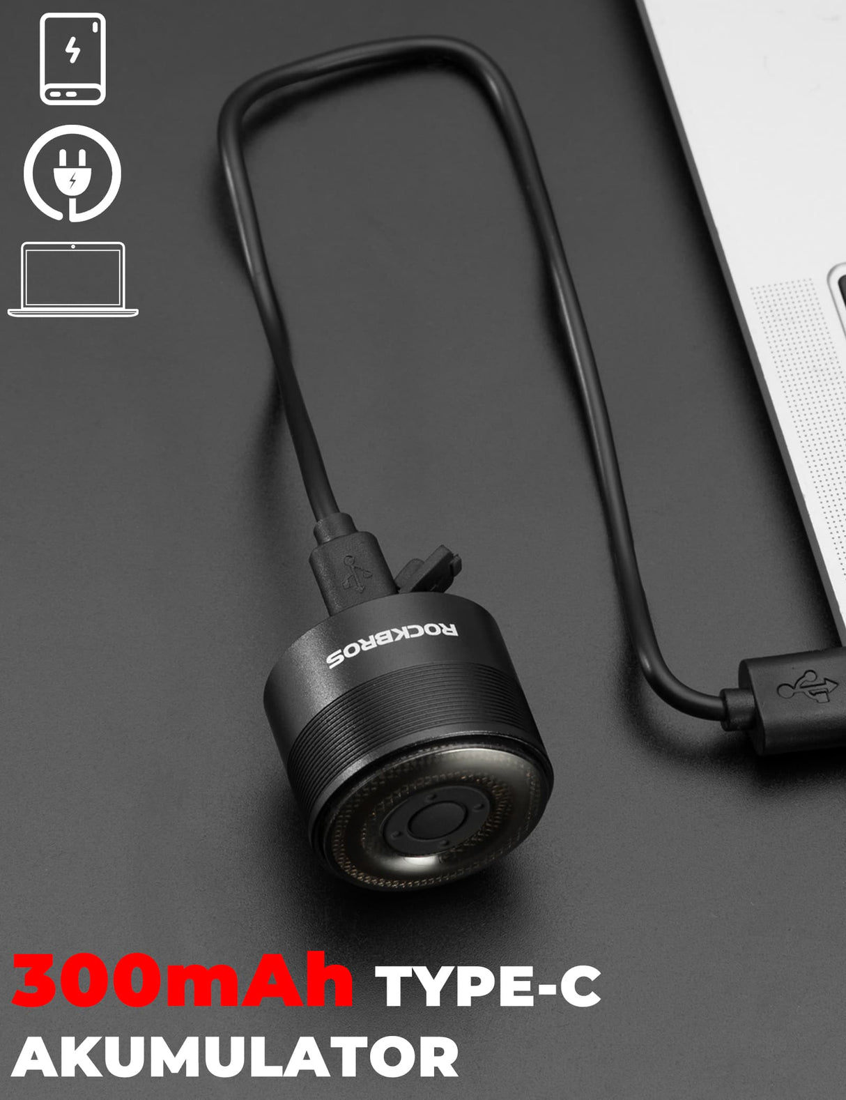 ROCKBROS Q1 Ultra Kolorowe Światło Tylne IPX6 Światła rowerowe