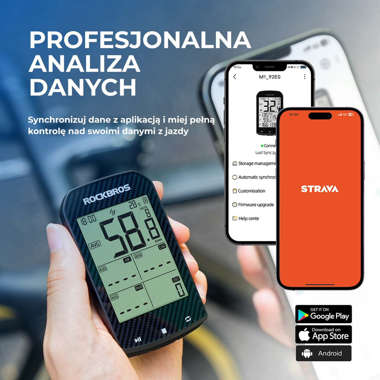 Licznik Rowerowy GPS M1 PRO