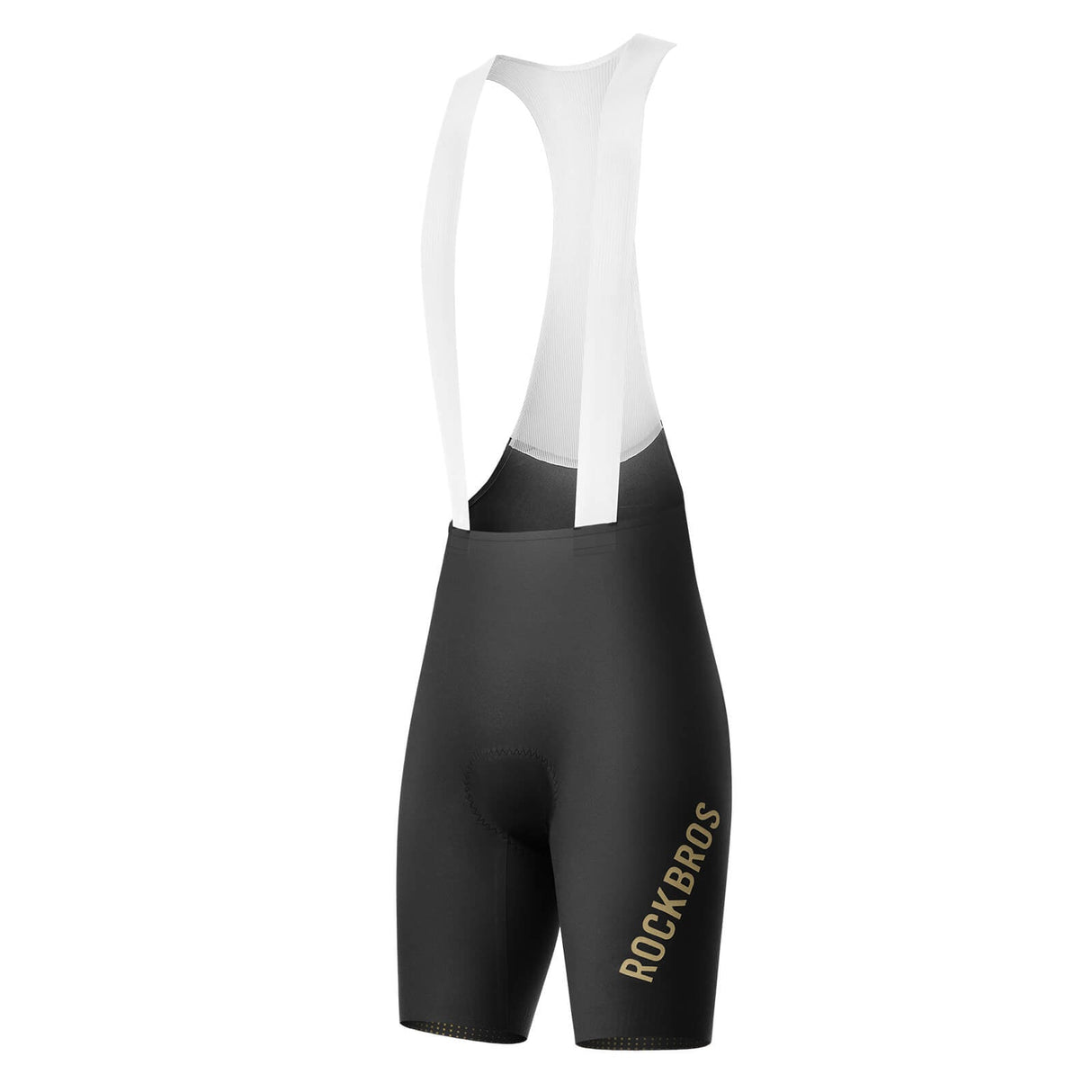 ROCKBROS Męskie Spodenki Rowerowe Z Szelkami, Oddychające Amortyzujące I Wyściełane-YDDK008 Spodnie rowerowe na szelkachCzarny EU Size XS (Asian Size S)