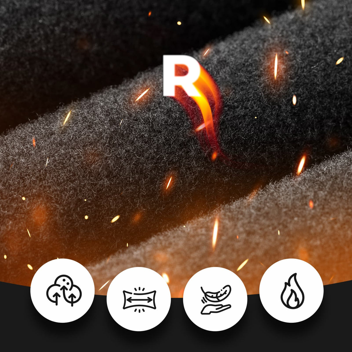 ROCKBROS Długie Spodnie Rowerowe dla Mężczyzn Polar 3 Kieszenie-YDCK003 Spodnie