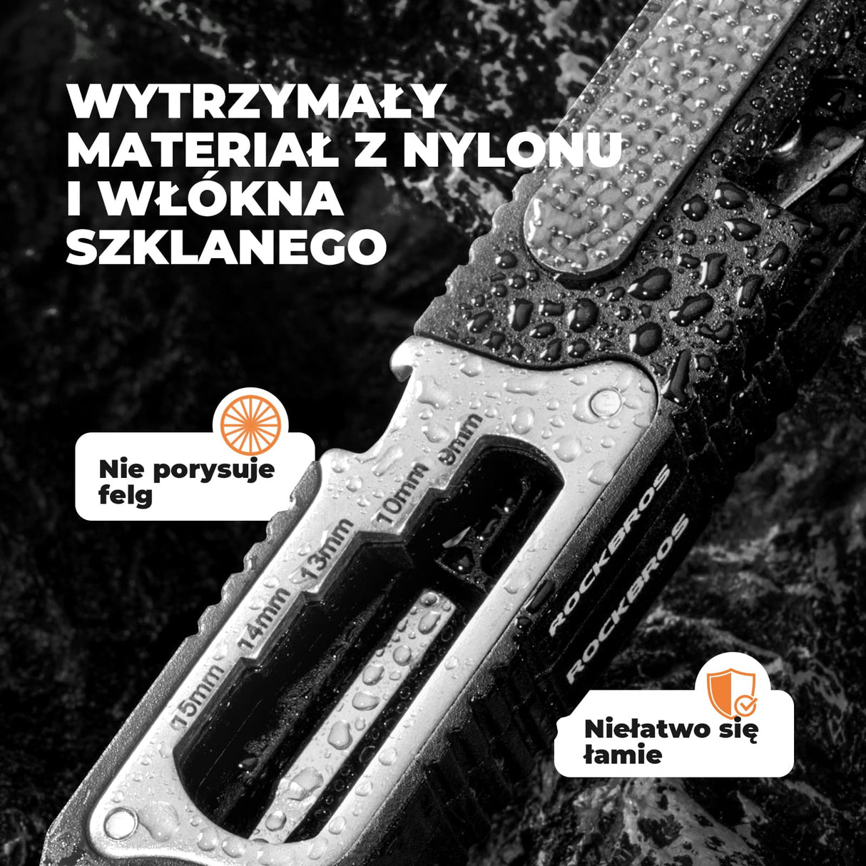 ROCKBROS Zestaw Narzędzi Rowerowych 16 W 1 Mini Tool Łyżki Do Opon Z Kluczem Z Grzechotką Narzędzia do naprawy roweru