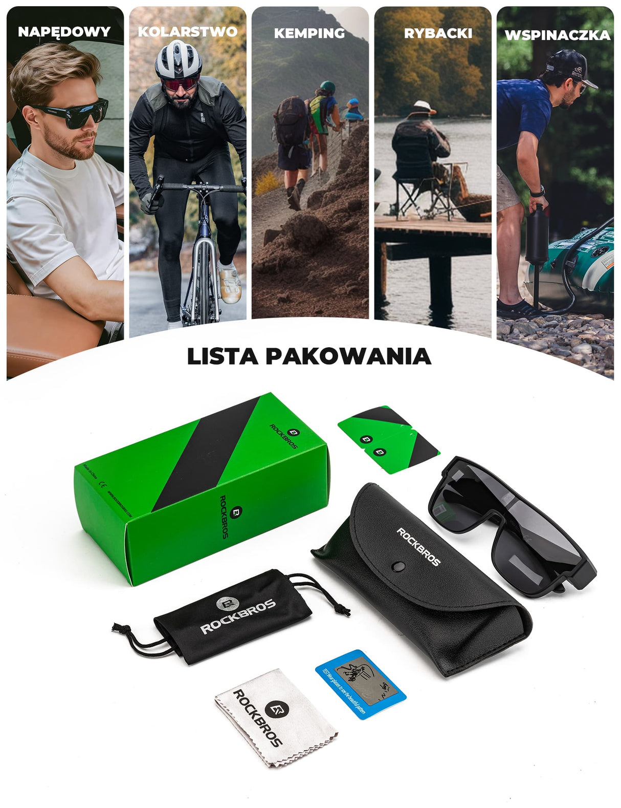 Okulary Polaryzacyjne na Okulary Korekcyjne Nakładane - SP304