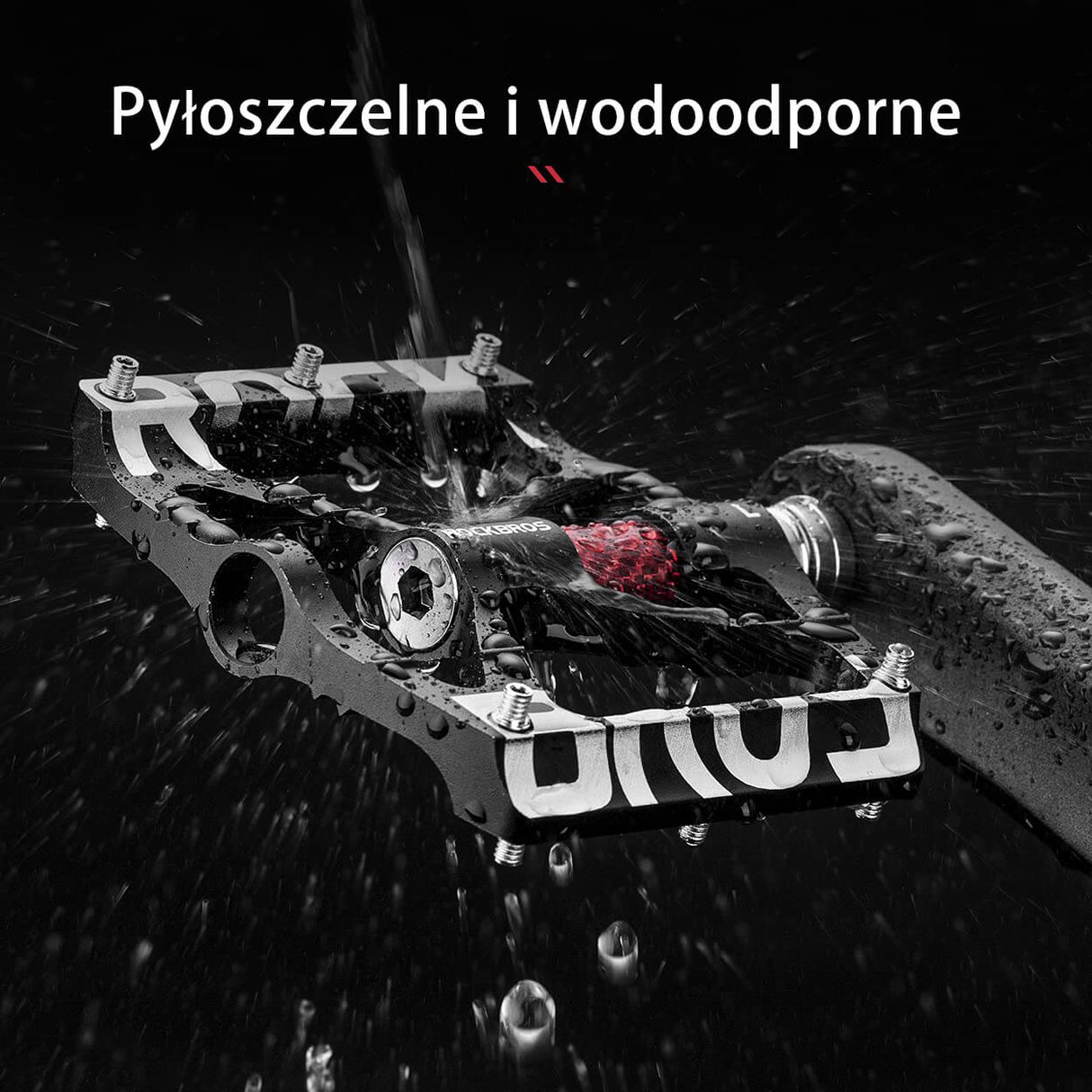 ROCKBROS Pedały Rowerowe 9/16" Aluminiowe Antypoślizgowe z Uszczelnionymi Łożyskami -K307T Pedały rowerowe