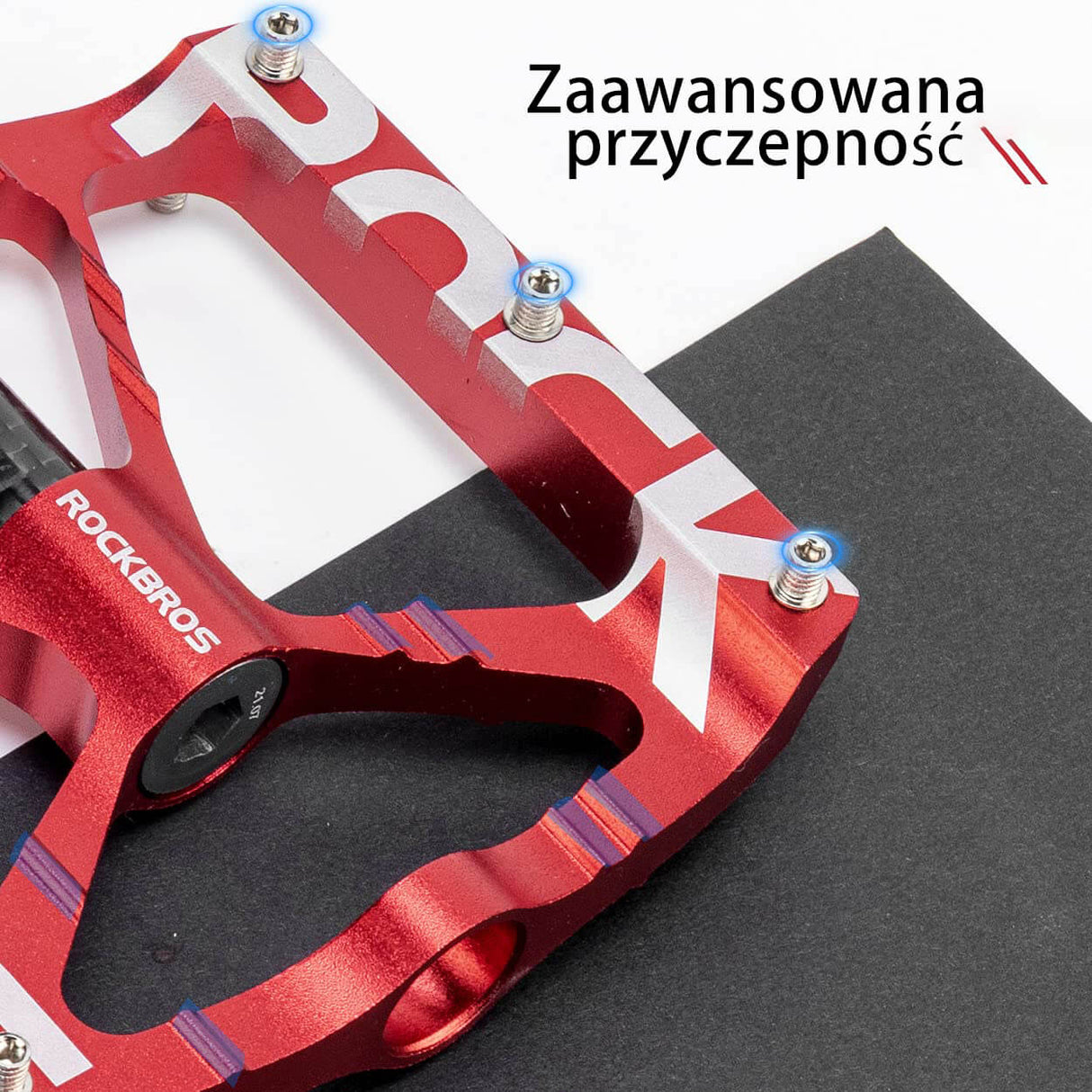 ROCKBROS Pedały Rowerowe 9/16" Aluminiowe Antypoślizgowe z Uszczelnionymi Łożyskami -K307T Pedały rowerowe
