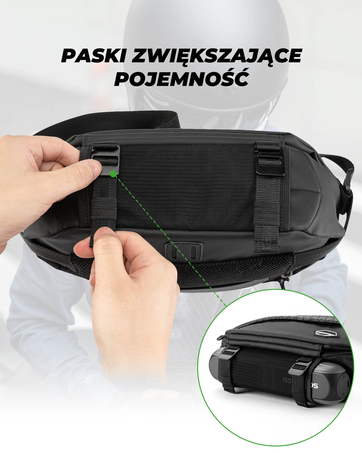 ROCKBROS Torba na ramię 3,5L Wielofunkcyjny Odpowiedni na Motocykle i Rowery-H23 Torba na ramię