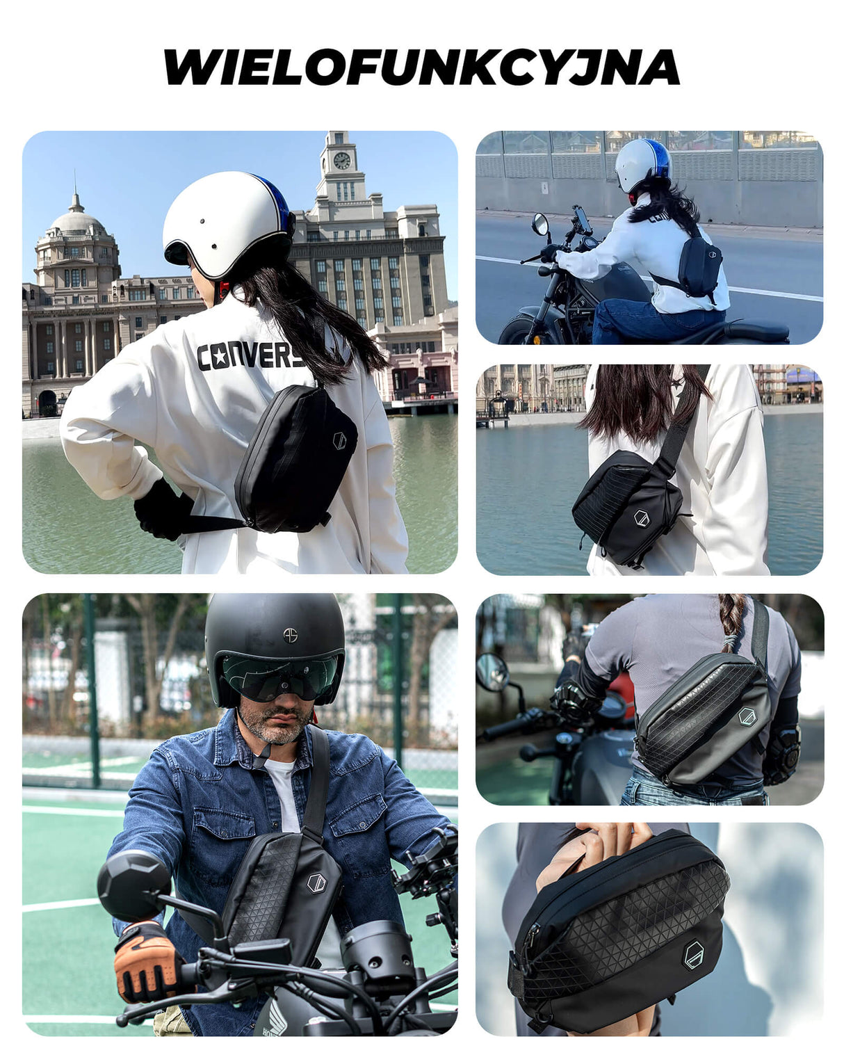 ROCKBROS Torba na ramię 3,5L Wielofunkcyjny Odpowiedni na Motocykle i Rowery-H23 Torba na ramię