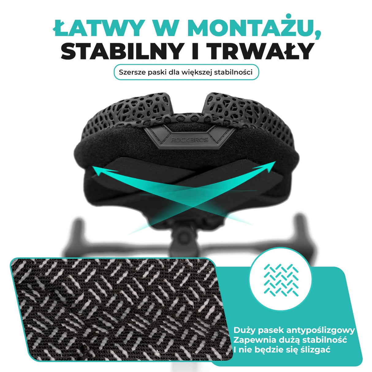 ROCKBROS Pokrowiec na Siodełko 3D Memory Foam, Wygoda i Amortyzacja-LF2493 Nakładki na siodełka