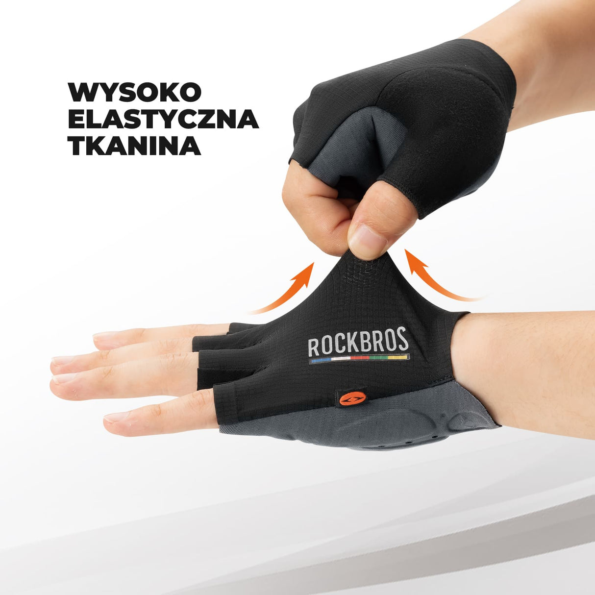 ROAD TO SKY ROAD TO SKY Wygodne, Amortyzujące Rękawiczki Rowerowe Z Półpalcami-TLS005 Rękawiczki