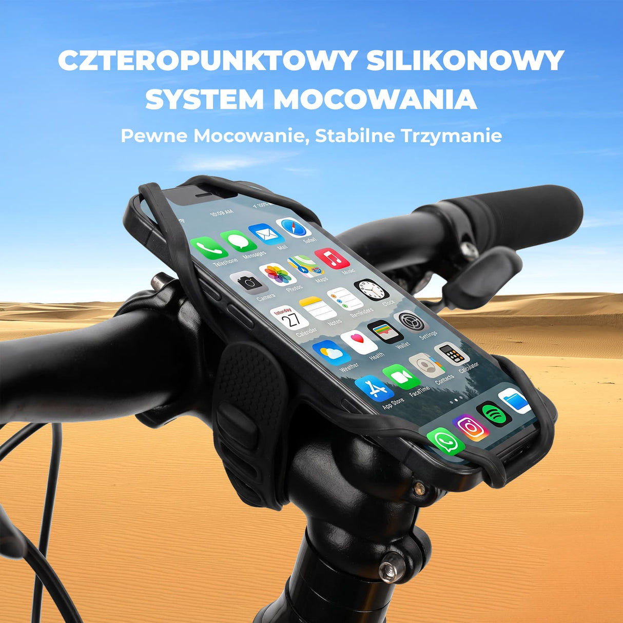 Silikonowy Uchwyt Rowerowy Na Telefon 4-7"