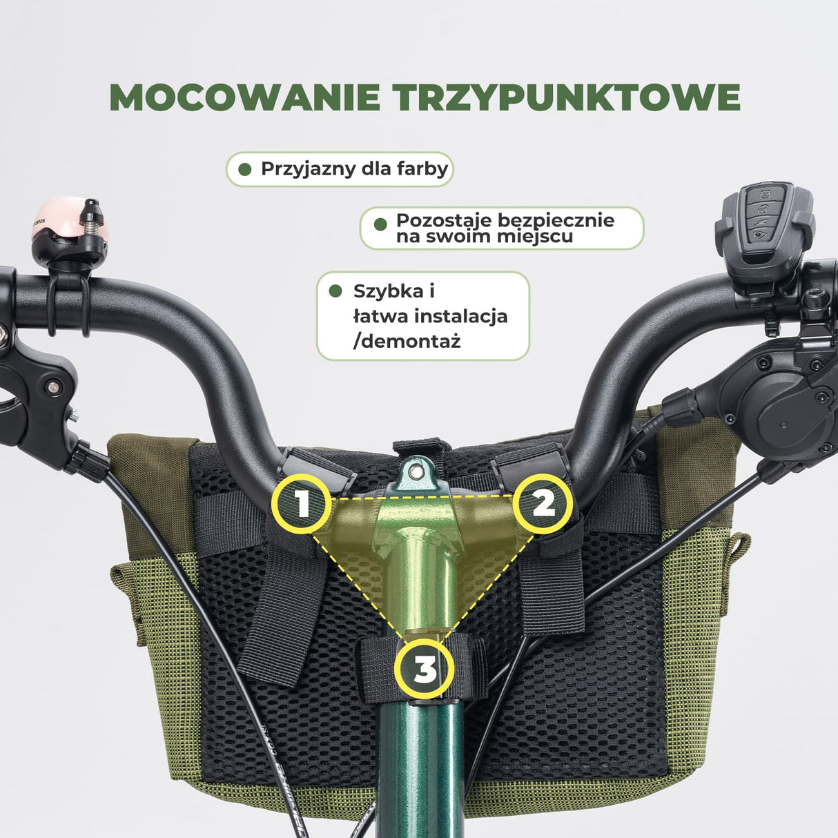 ROCKBROS Torba Na Kierownicę Rowerową Do Rowerów Z Prostą Kierownicą I Brompton 1.8-2.8 L Torba Przednia