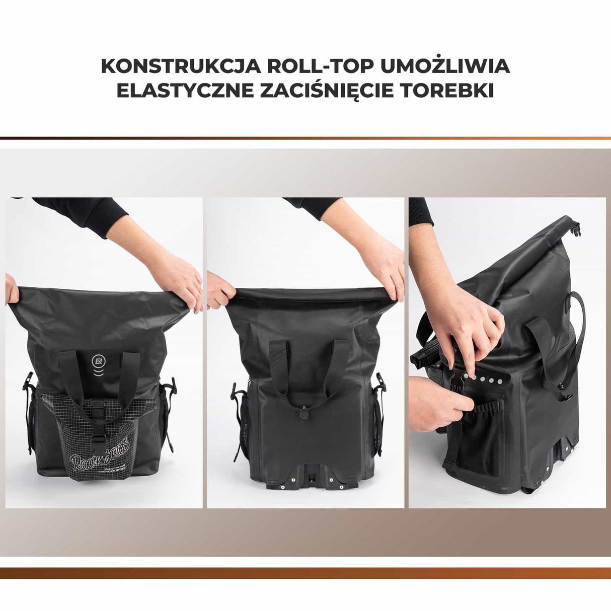 ROCKBROS Wielofunkcyjna Torba na Kierownicę Rowerową 18L - AS-158 Torby na kierownicę
