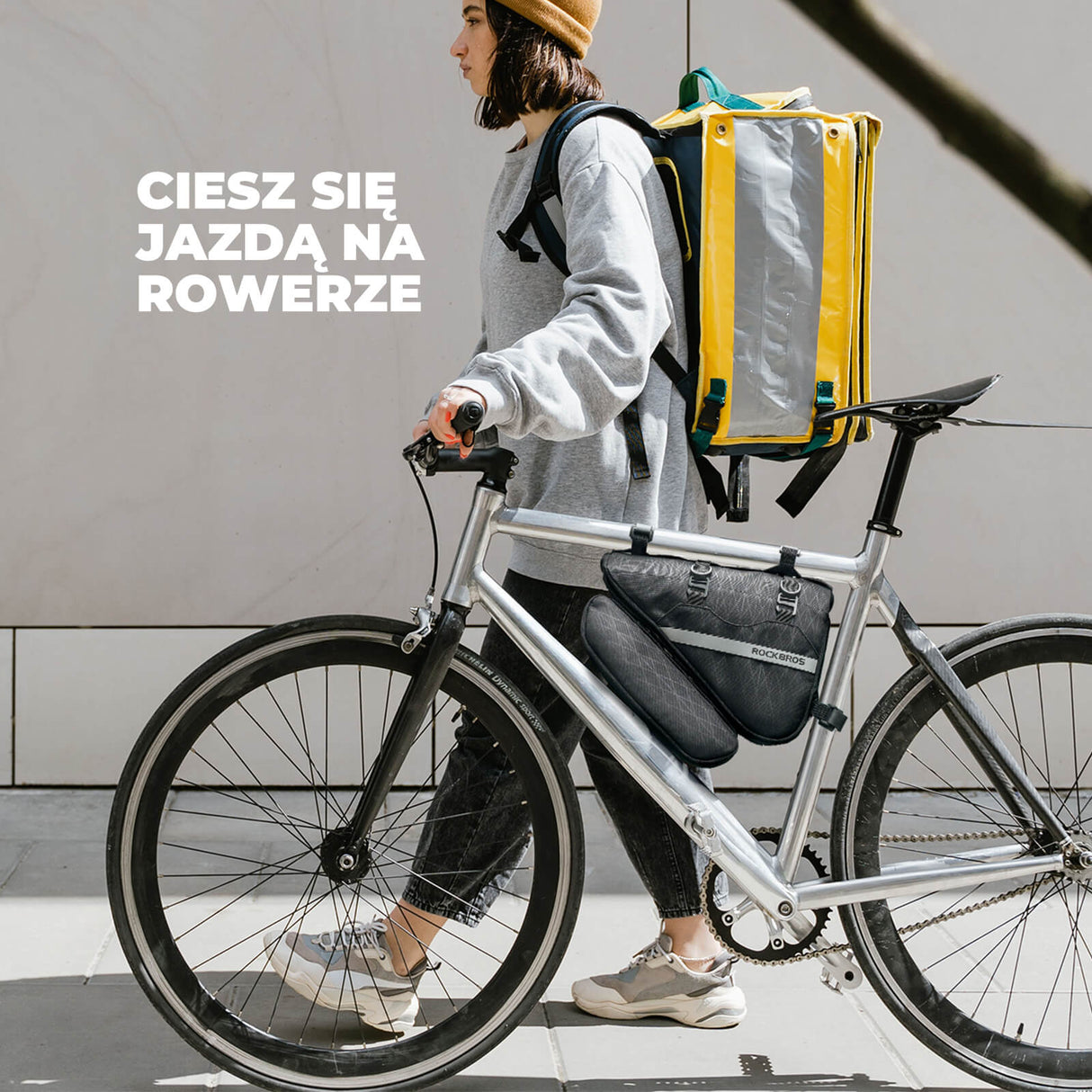 ROCKBROS Torby na ramę Zdejmowana trójkątna torba 2 w 1 -070 Torby na ramę