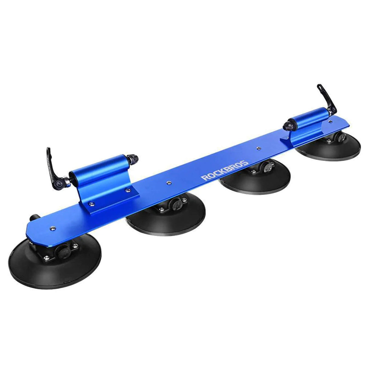 ROCKBROS Bagażnik Rowerowy z Przyssawkami Dachowy Szybki Montaż-Niebieski