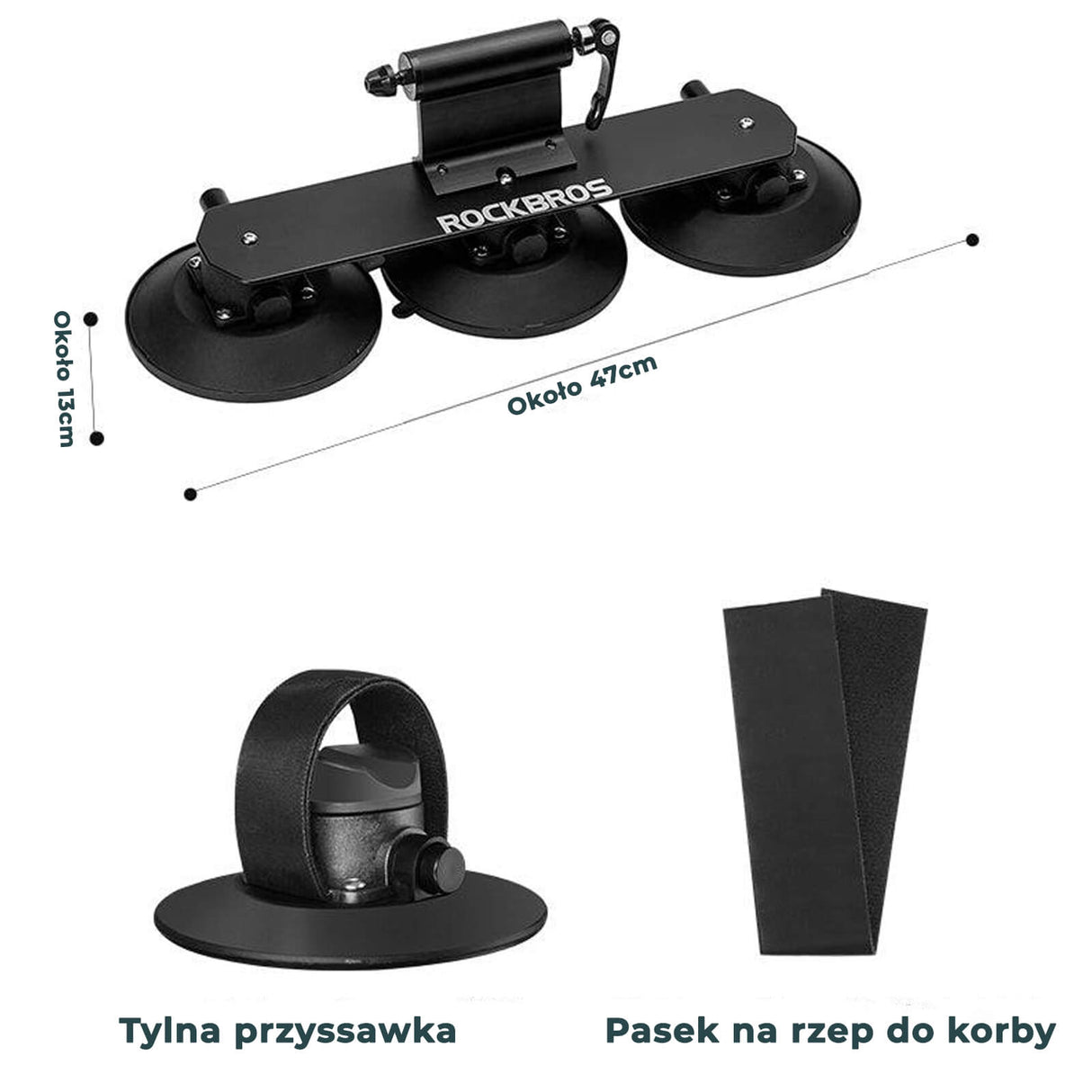 ROCKBROS Bagażnik Rowerowy z Przyssawkam Bagażniki dachowe