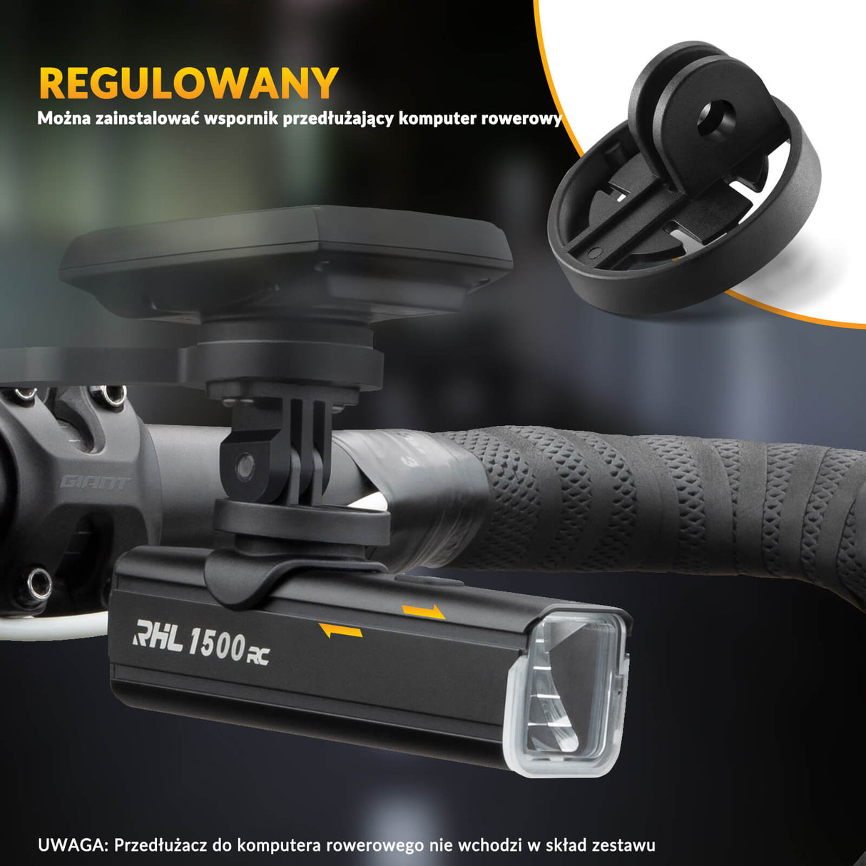 ROCKBROS Przednie Światło Rowerowe 1500lm Światła rowerowe