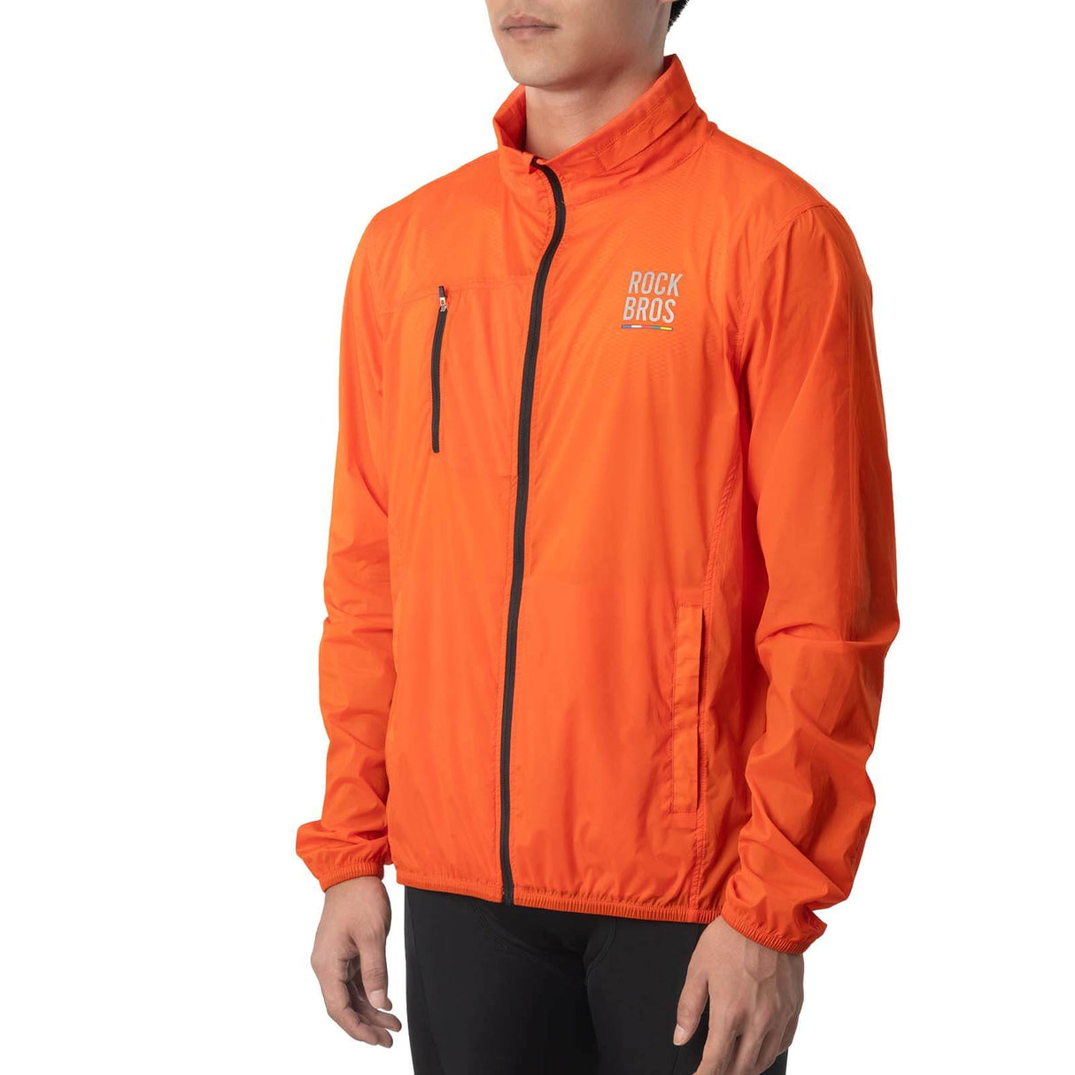 ROCKBROS Road To Sky Kurtki Unisex Kolarski Długi Rękaw-TLWT002 KurtkiEU Size S (Asian Size M) Pomarańczowy błyszczący