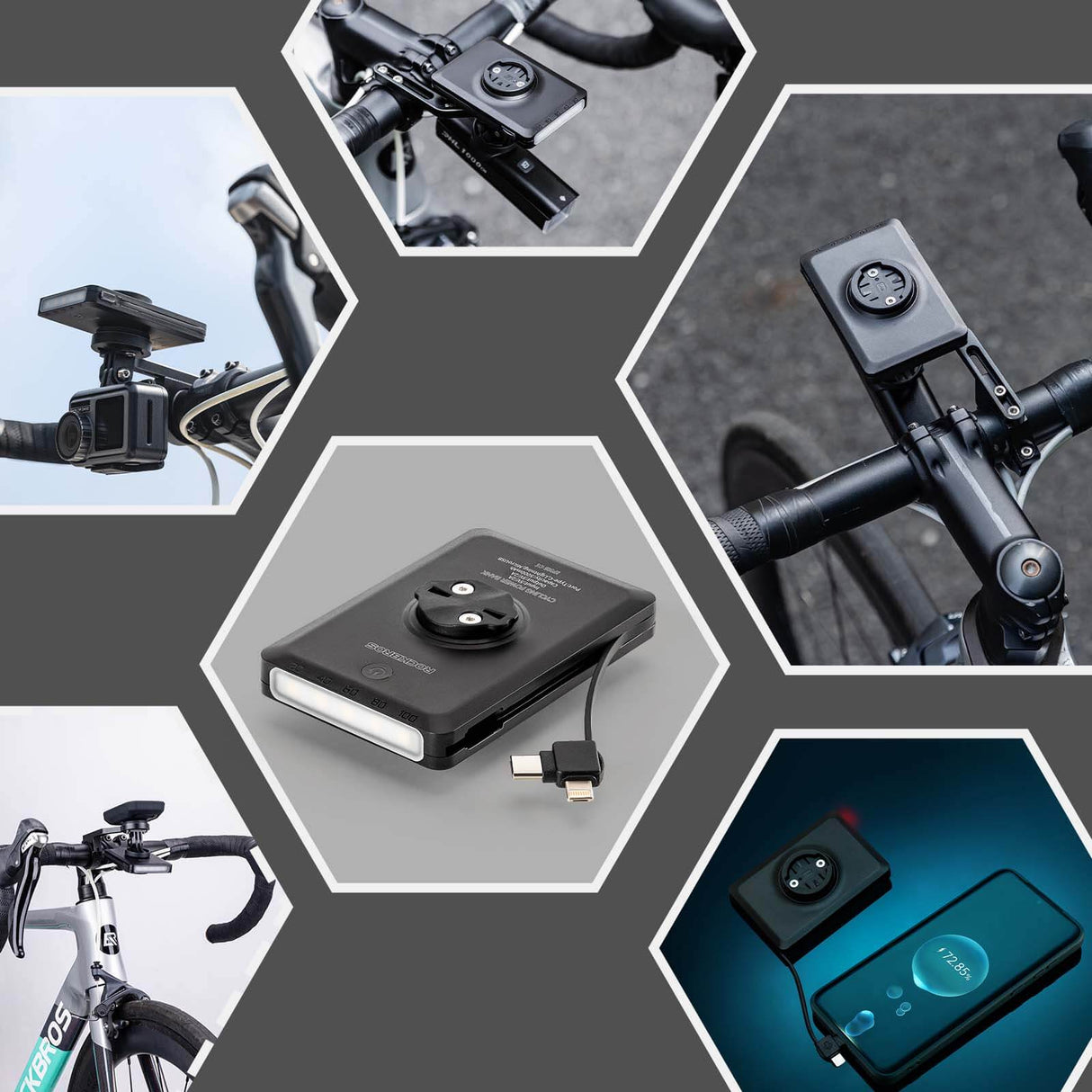 ROCKBROS Przednie Światło Rowerowe Powerbankiem RL-S1 Światła rowerowe