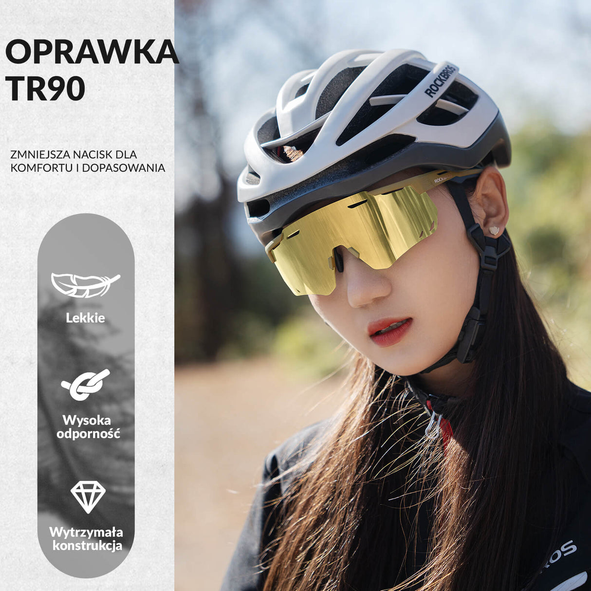 Okulary Fotochromowe Przeciwsłoneczne Rowerowe Ochrona UV400-SP323