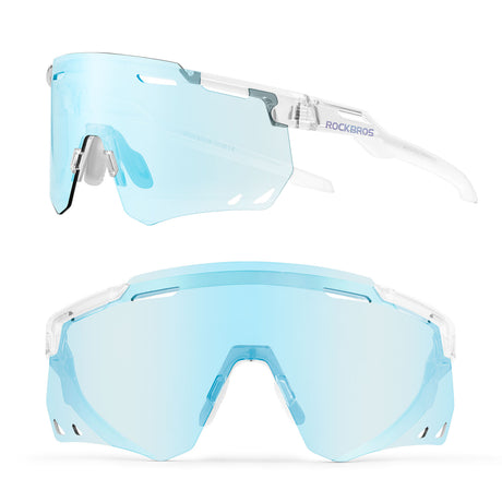 ROCKBROS Okulary Fotochromowe Przeciwsłoneczne Rowerowe Ochrona UV400-SP323 Okulary i gogleNiebieski