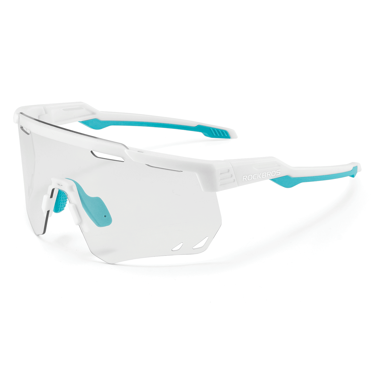 ROCKBROS Okulary Fotochromowe Przeciwsłoneczne Rowerowe Ochrona UV400-SP323 Okulary i gogleBiały