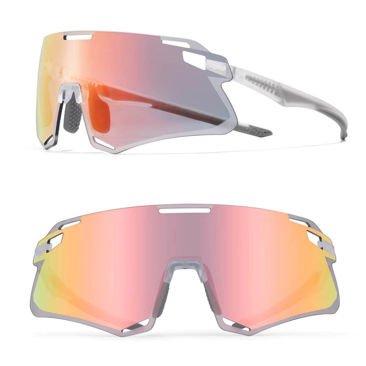 ROCKBROS Okulary Rowerowe TR90 Sportowe Przeciwsłoneczne Wiatroodporne Unisex Ochrona UV400 Okulary i gogleCzerwone Fotochromiczne