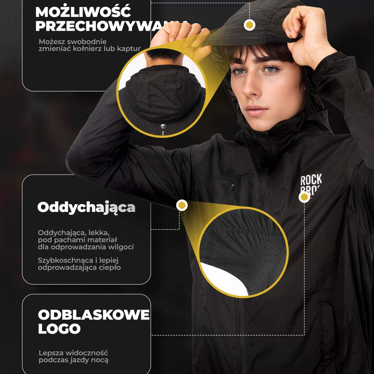 ROCKBROS Road To Sky Kurtki Unisex Kolarski Długi Rękaw-TLWT002 Kurtki