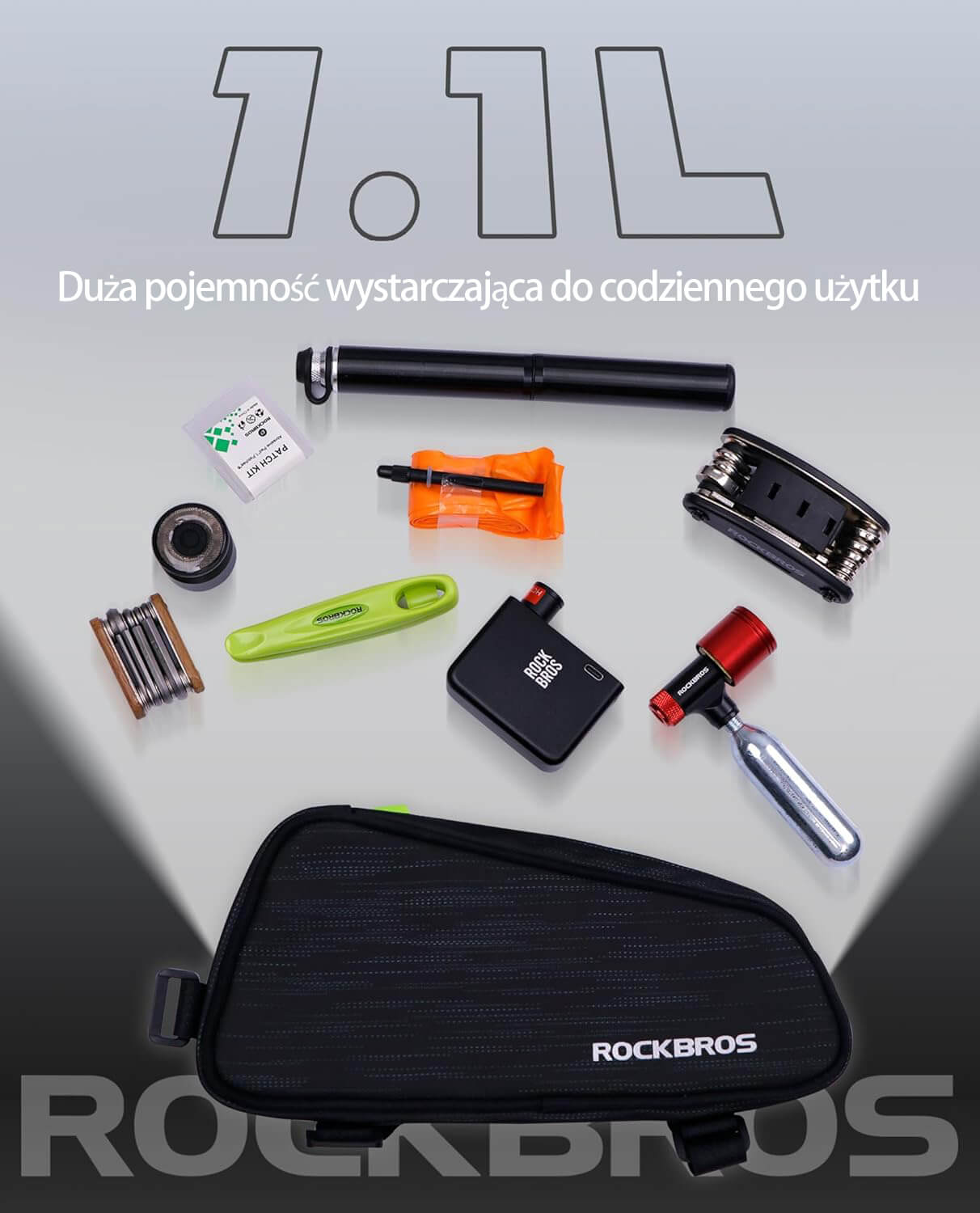 ROCKBROS Torba Rowerowa na Górną Rurę Smukła-045 Torby na ramę