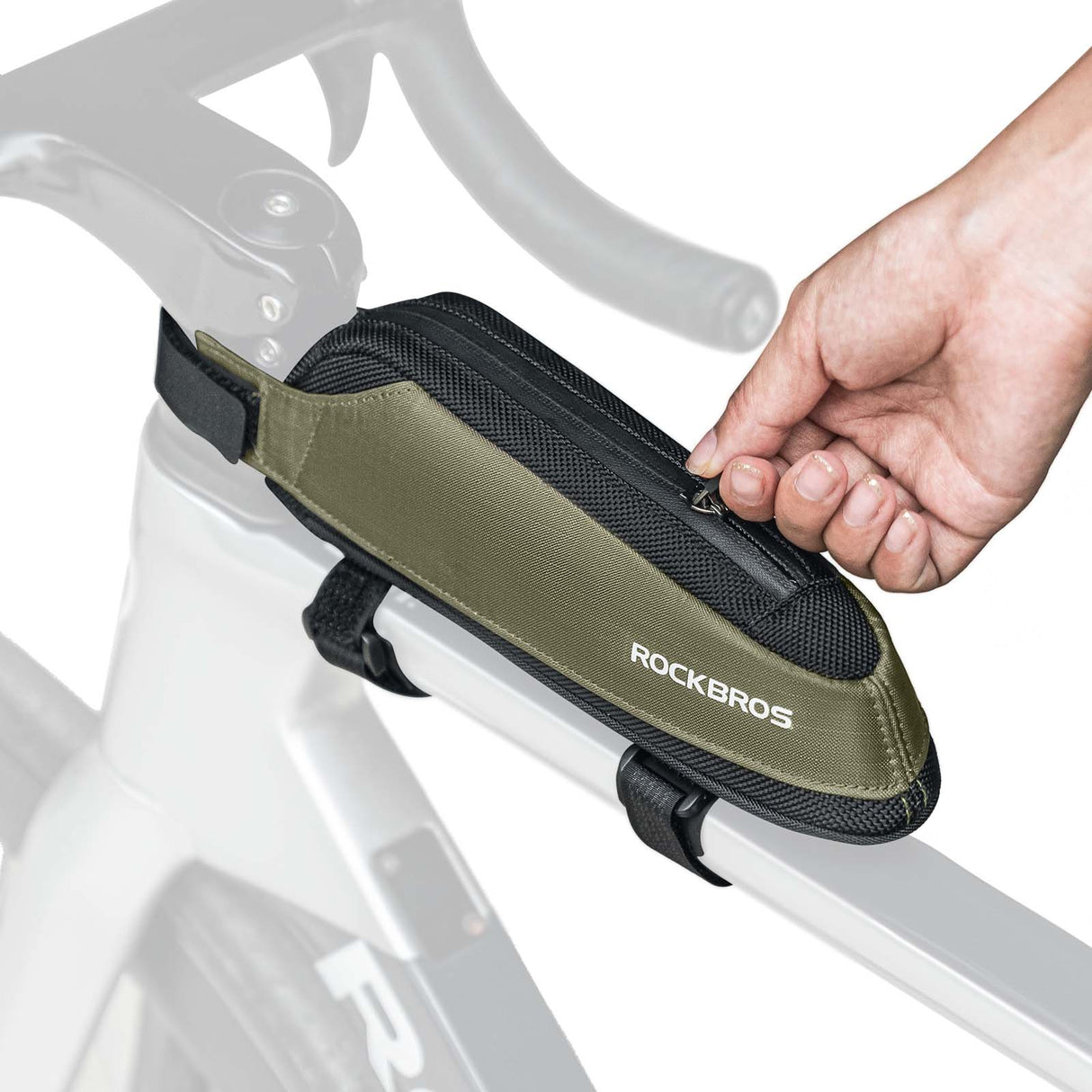 ROCKBROS Torba Rowerowa na Ramę Torby pod ramę Odblaskowa 0.65/1.4L Torby na ramę0.65L