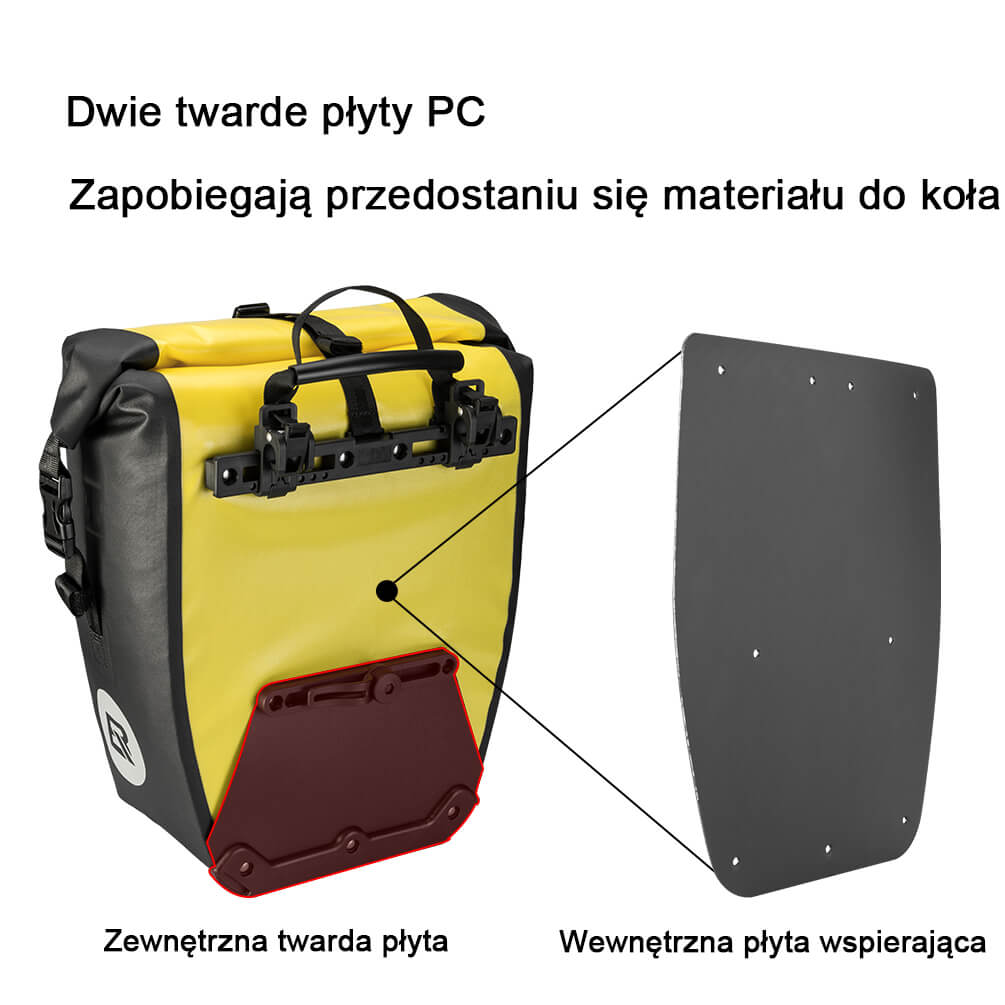 ROCKBROS Torba na Bagażnik Wodoodporna Przenośna Duża Pojemność Torby na bagażnik