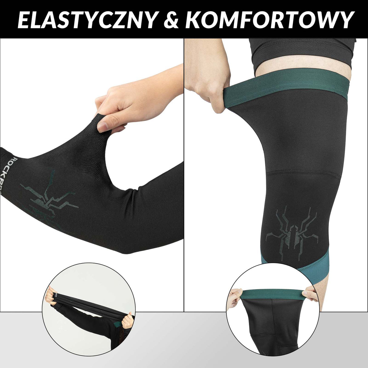 ROCKBROS Ocieplacze na Ręce i Nogi S-2XL Rękawy