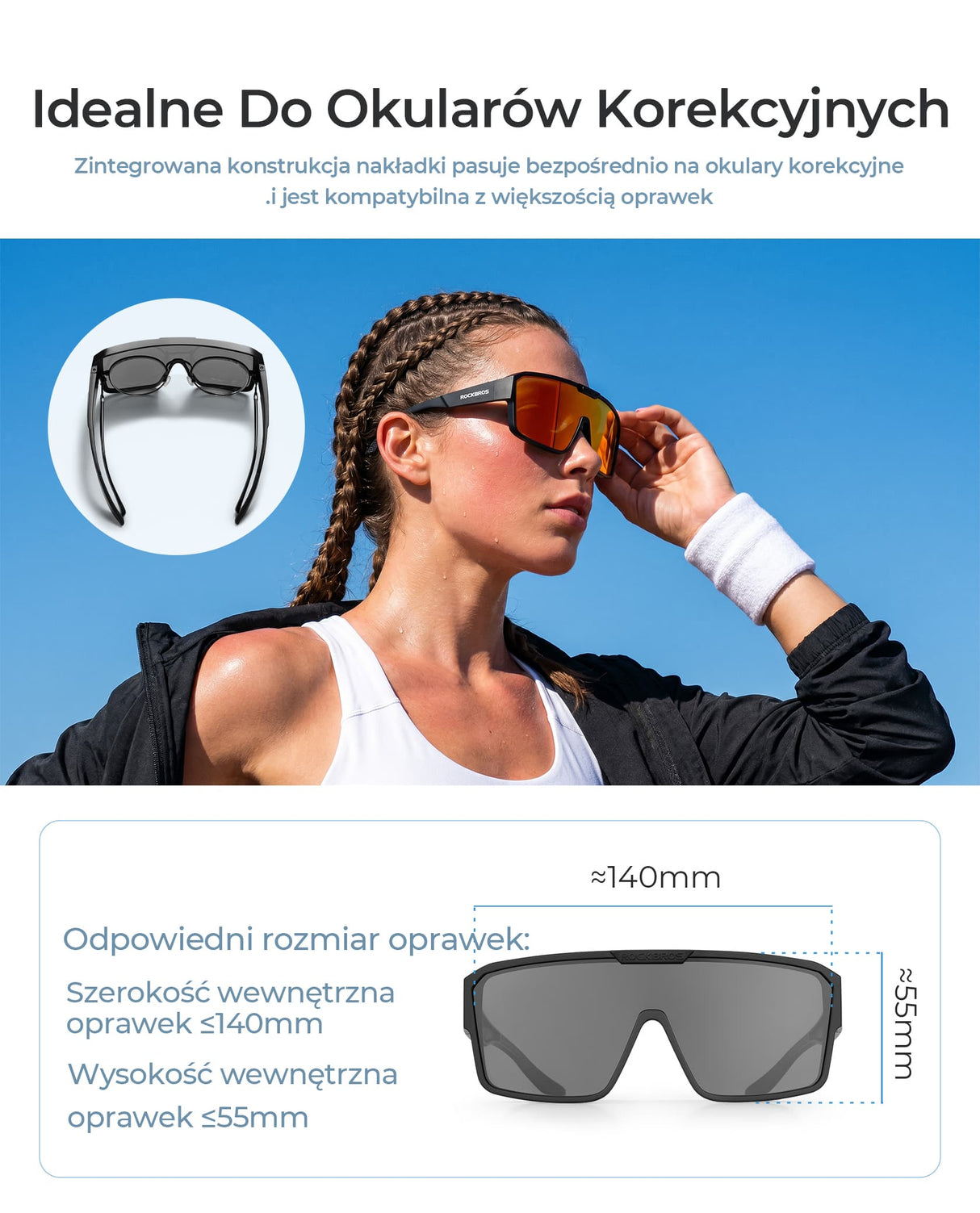 Okulary Przeciwsłoneczne na Okulary Korekcyjne - SP348
