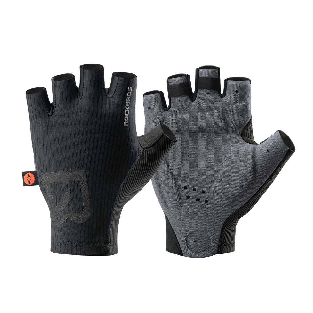 ROCKBROS Rękawiczki Rowerowe Double Arrow Palm Pad Half Finger -S399 RękawiczkiCzarny S