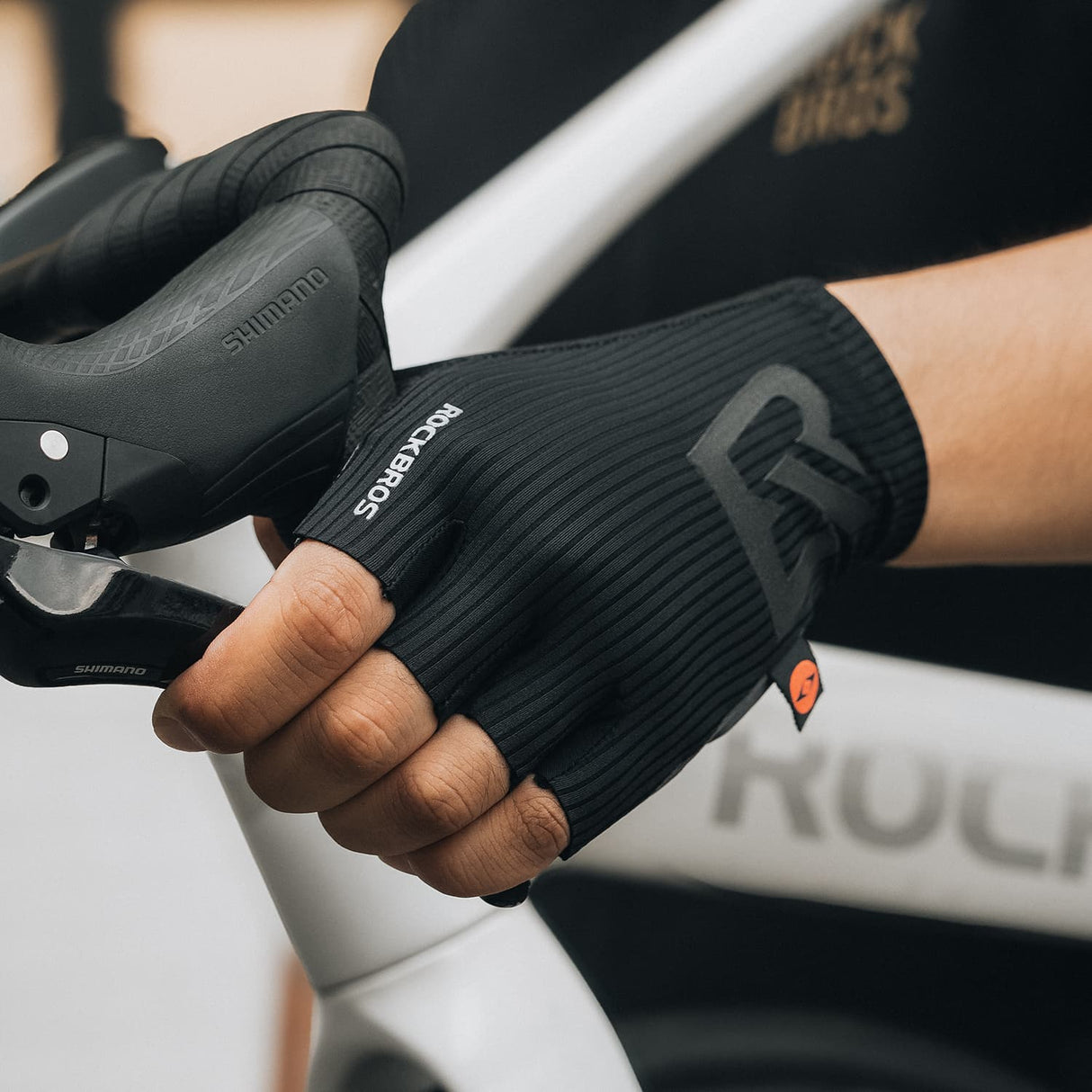 ROCKBROS Rękawiczki Rowerowe Double Arrow Palm Pad Half Finger -S399 Rękawiczki