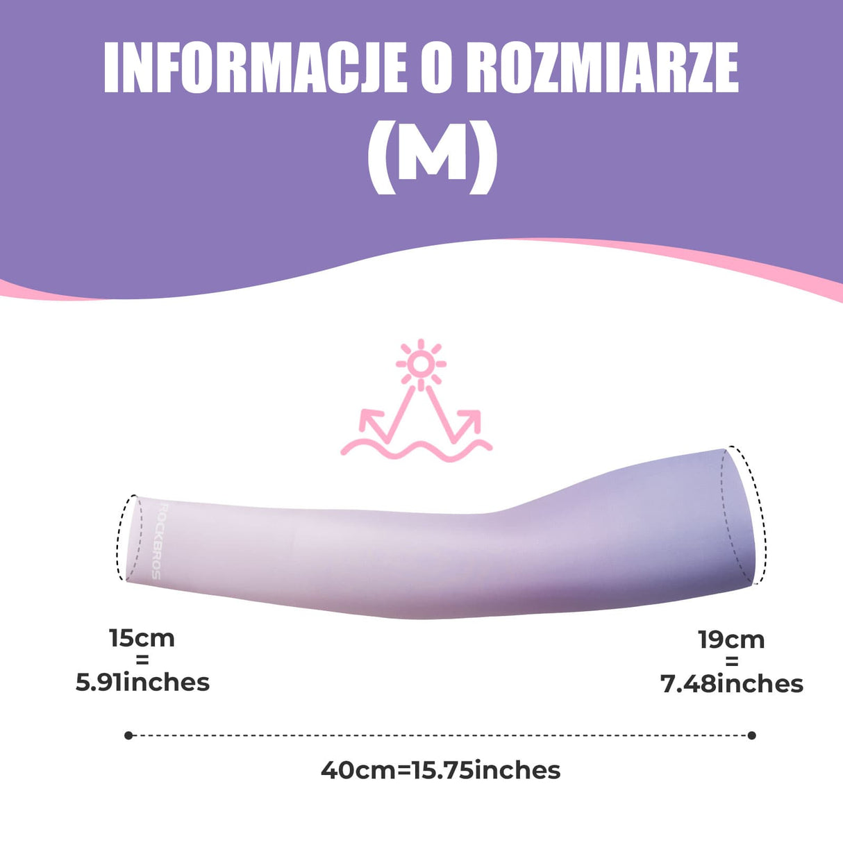 ROCKBROS Rękawy Ochronne na Ramiona Chroniące Przed Słońcem-LF30126 Rękawy